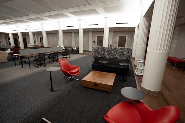 Bricker study space lounge view